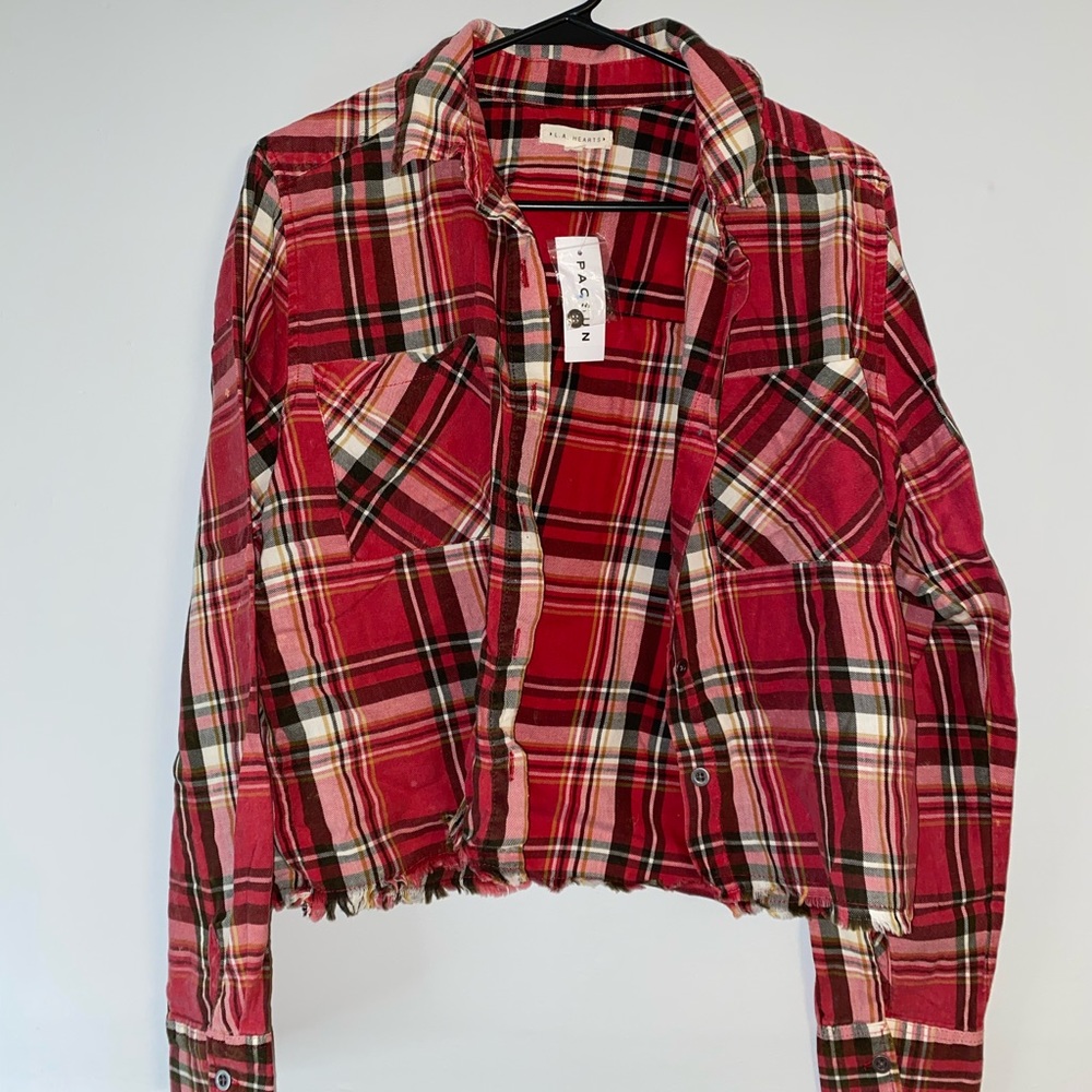 Never Worn Pacsun Cropped Flannel